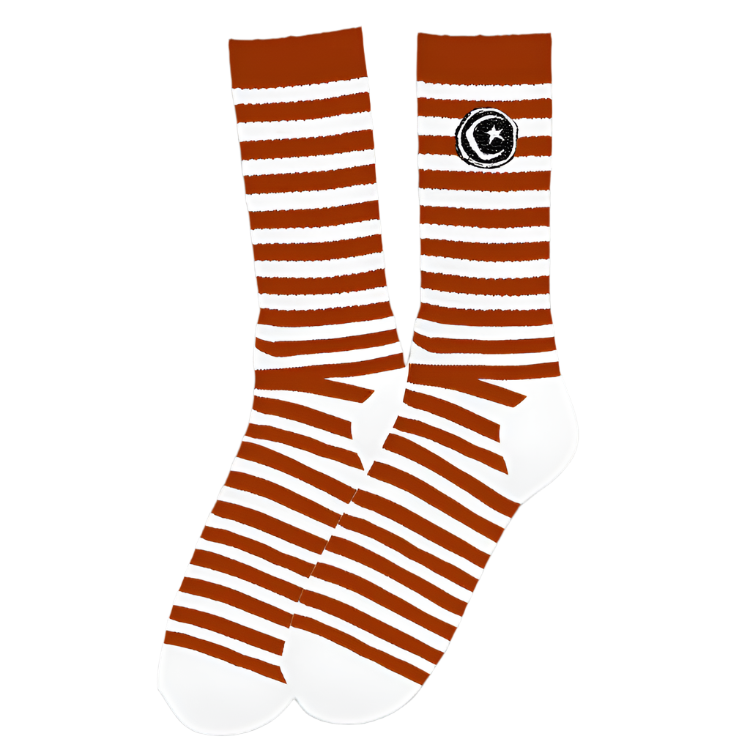 Foundation Super Co. Striped Star and Moon Skate Socks