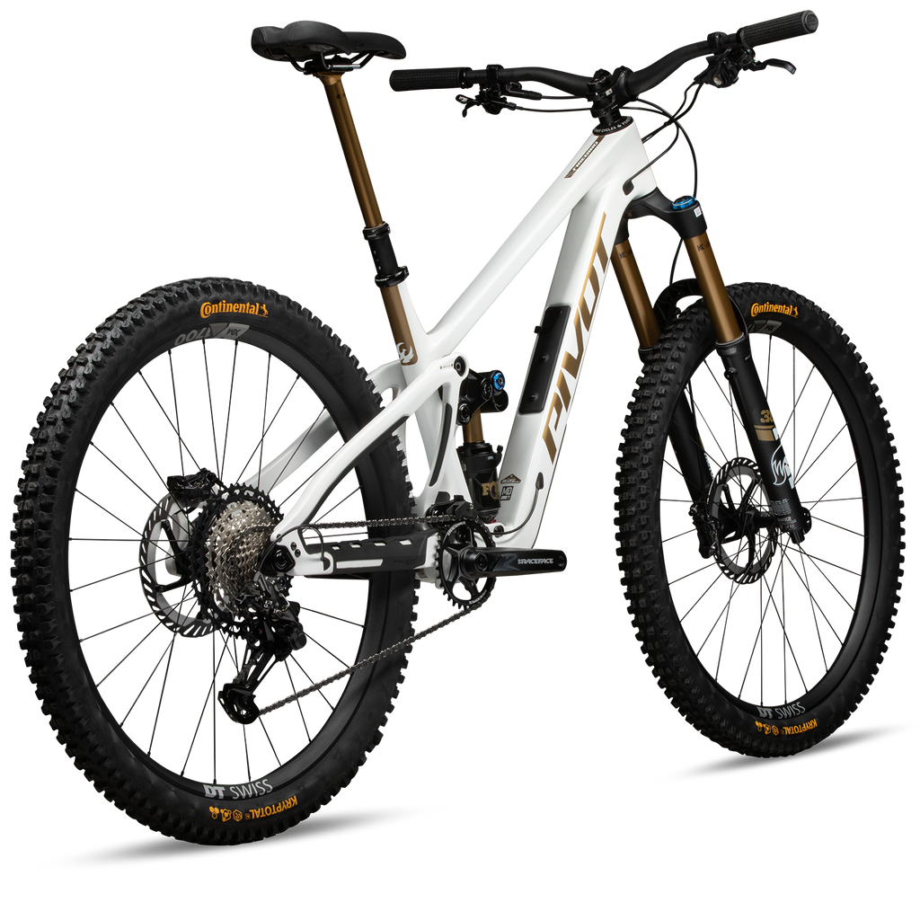 Pivot Firebird Pro X0 Eagle Transmission - White Gold - rear three-quarter