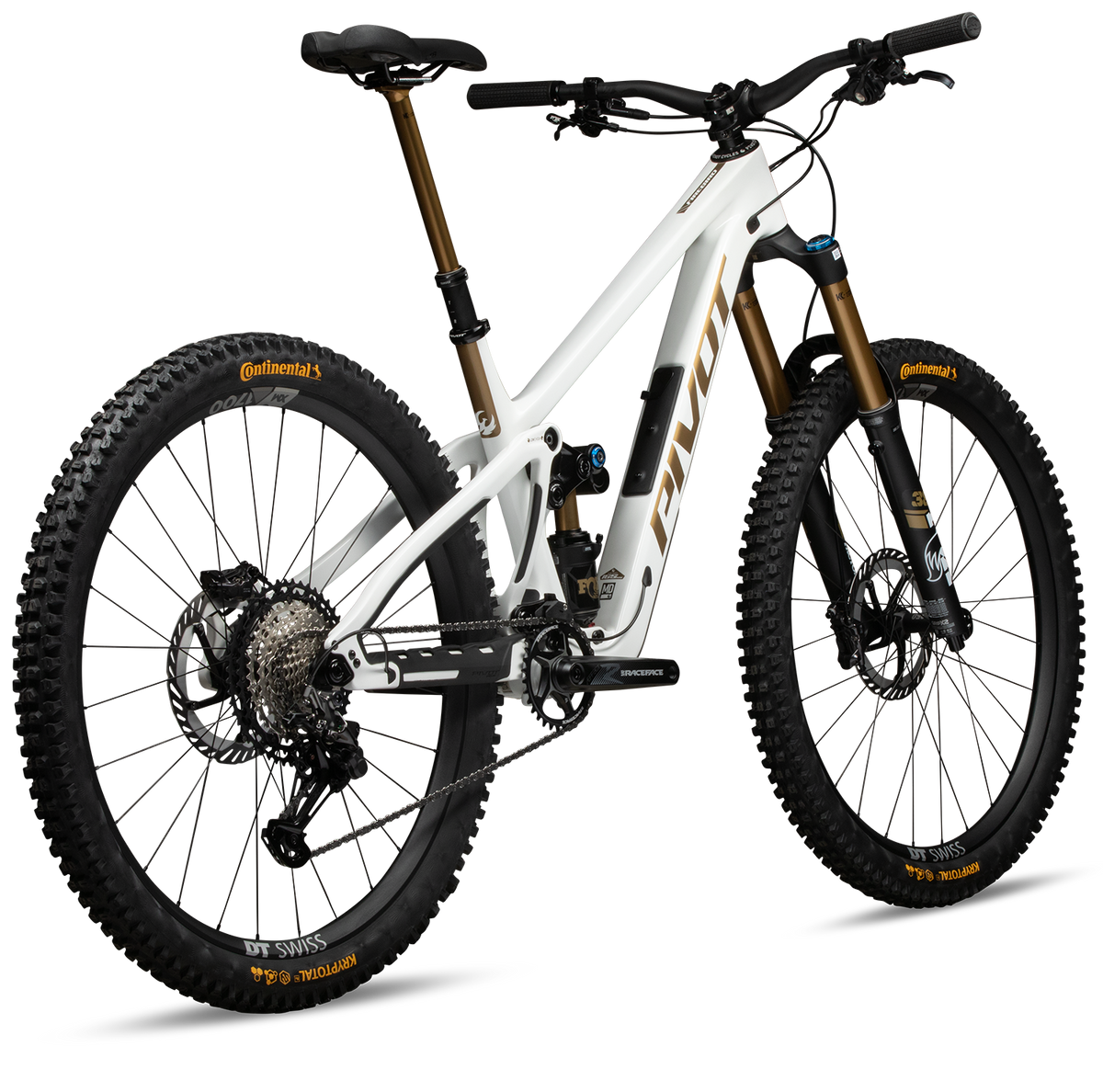 Pivot Firebird Pro X0 Eagle Transmission - White Gold - rear three-quarter