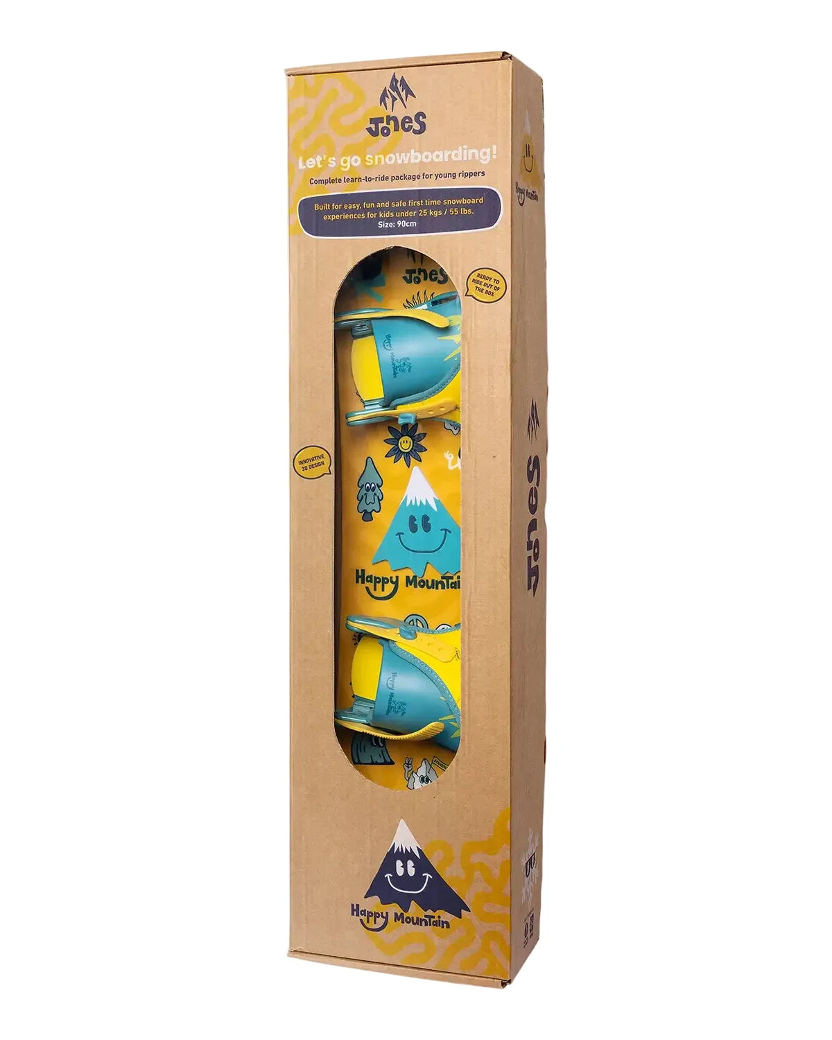 Jones Happy Mountain Snowboard/Binding Package - Kid's
