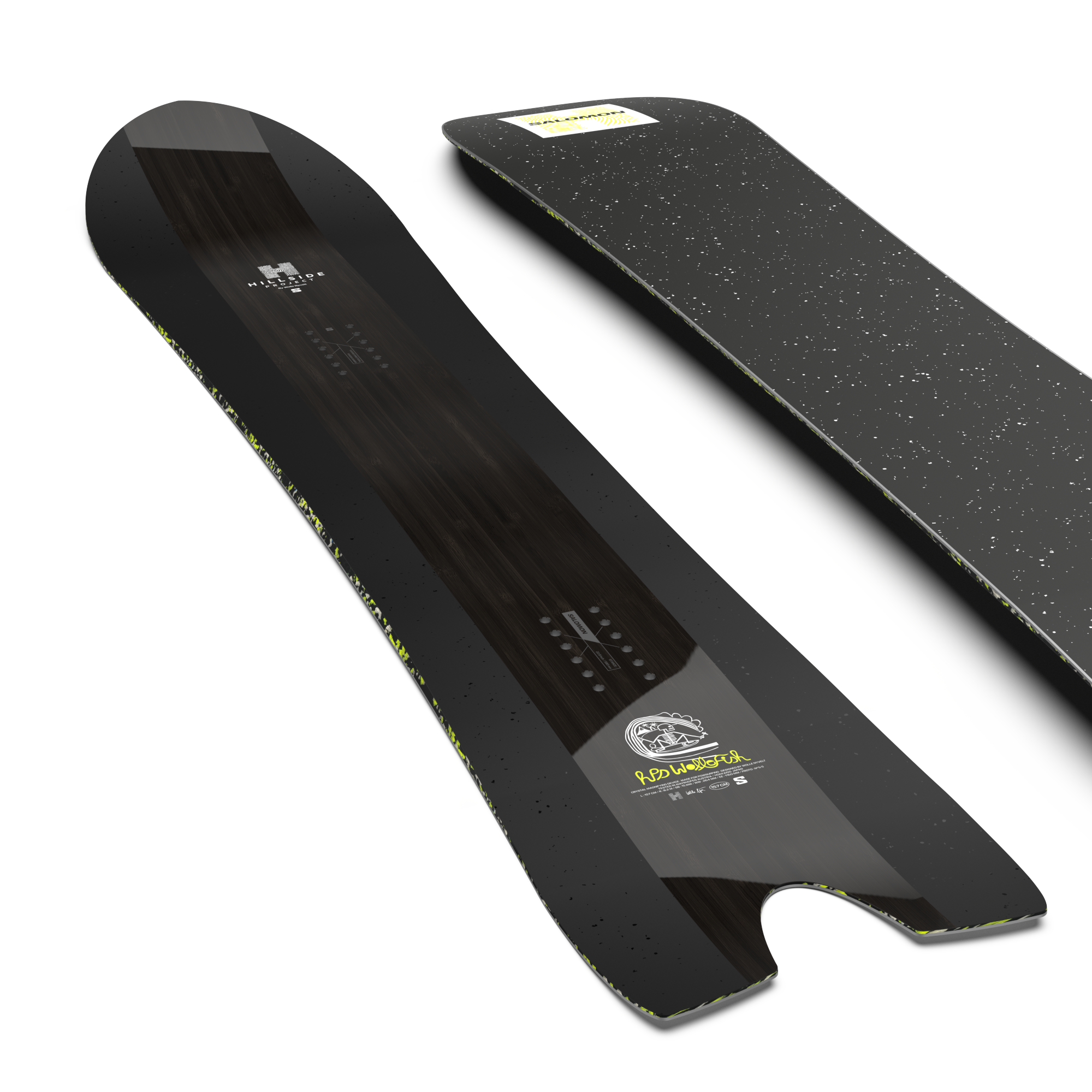 Salomon Hillside Project Wolle Nyvelt Fish Powder Snowboard