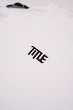 Title MTB Essential Midweight T-Shirt in White, detail