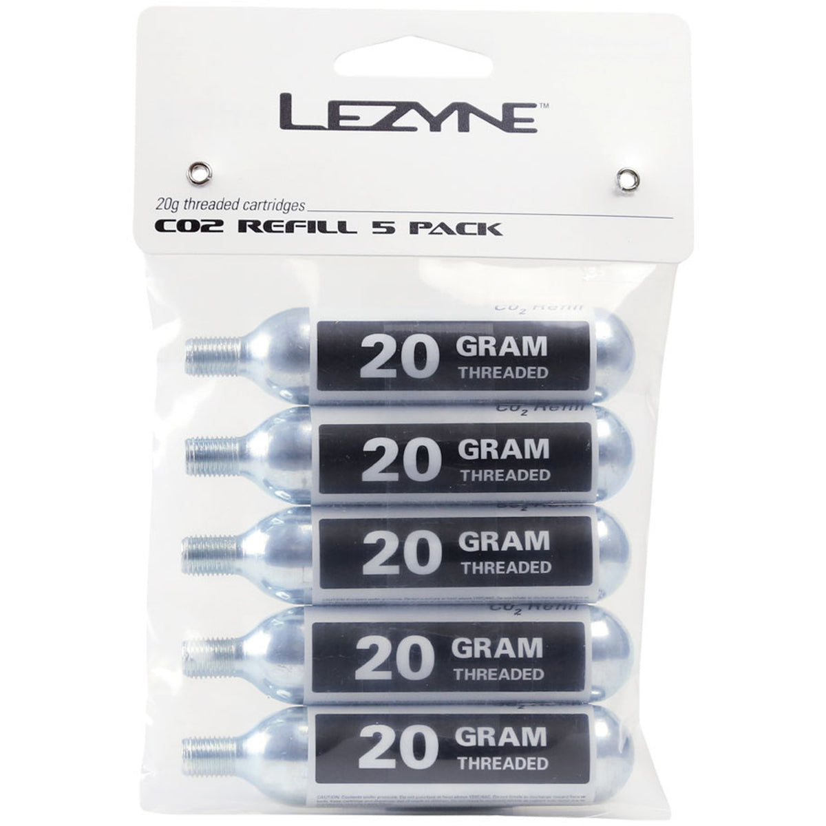 20g Threaded CO2 Cartridge - Silver