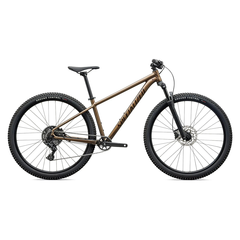 Specialized Rockhopper Sport, Gloss Burnt Gold Metallic / Stallion Metallic, side view