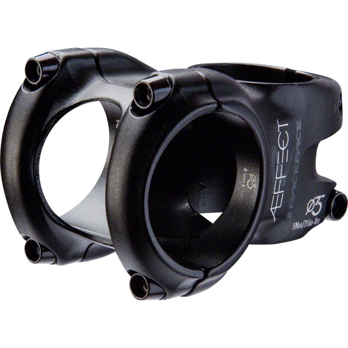 Aeffect R 35 Stem - 35 Clamp - +/-0 - 1/8" - Aluminum - Black