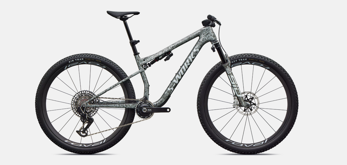 Specialized S-Works Epic 9 - Gloss Metallic Obsidian / Metallic White Silver