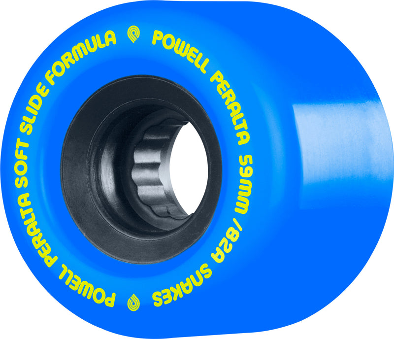 Powell Peralta Soft-Slides Skateboard Wheels 82a 4pk Blue
