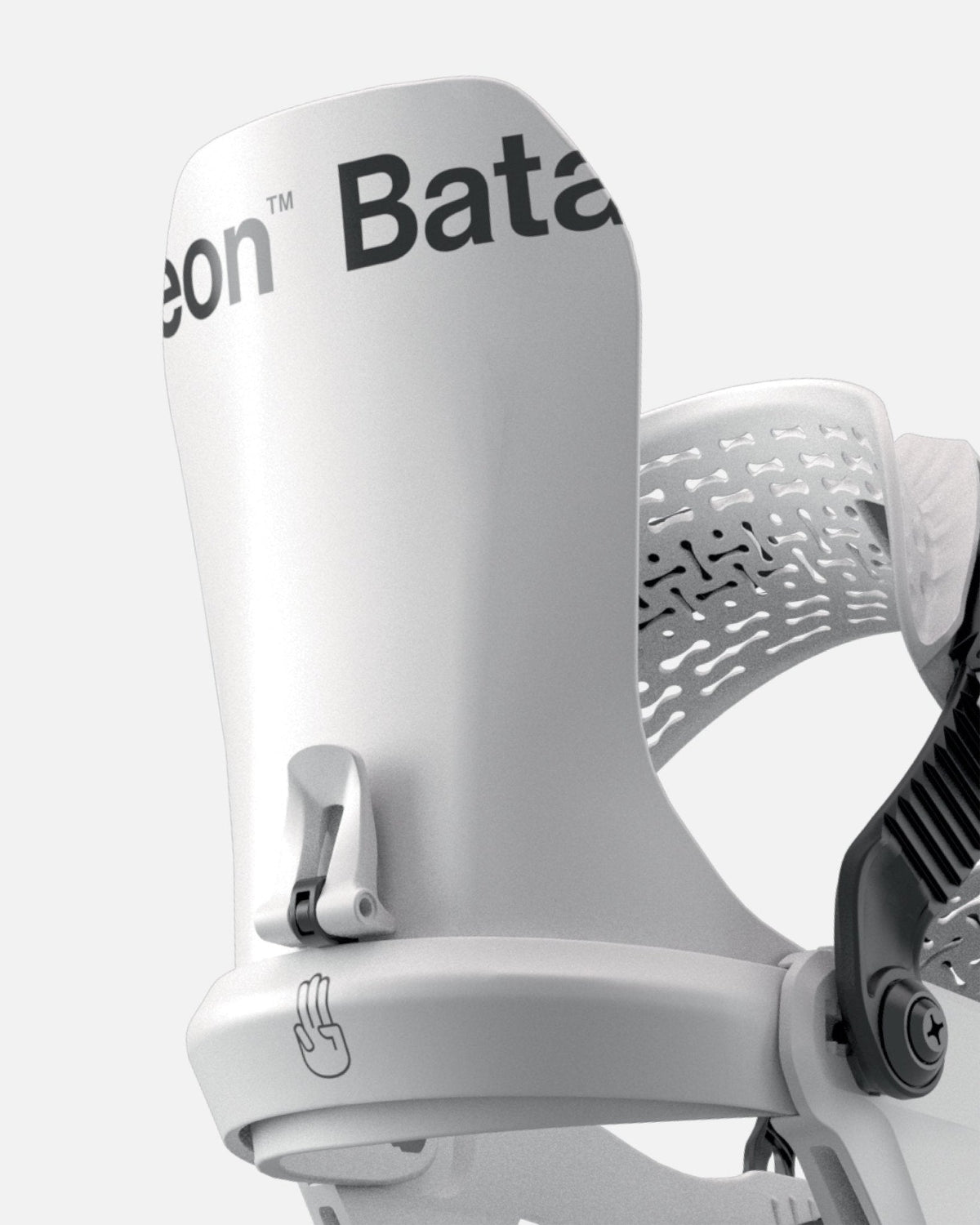 Bataleon Chaos HeelWrap Snowboard Binding - White