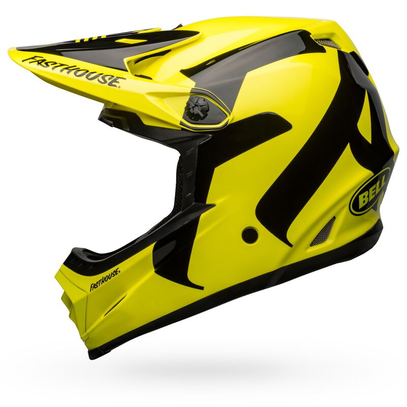 bell full-9 fasthouse helmet Youth Moto-9 MIPS Flying Colors Black/White / Youth Large/XL washable interior padding Bell Full-9 Fusion MIPS -
