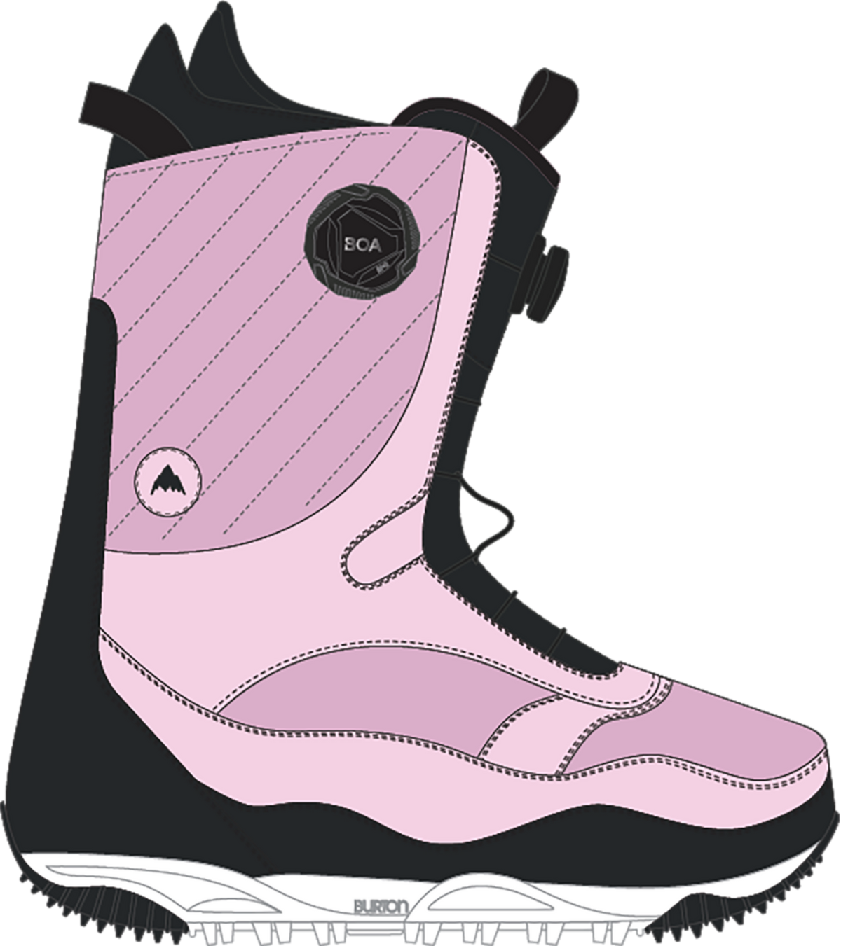 Burton Limelight BOA Snowboard Boots - Women's - Black/Pink