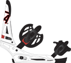 Burton Malavita Snowboard Bindings - Men's - Black/White