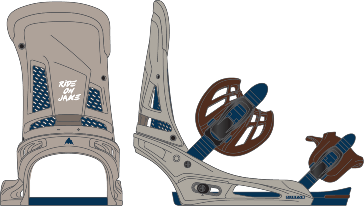 Burton Malavita Snowboard Bindings - Men's - Warm Gray