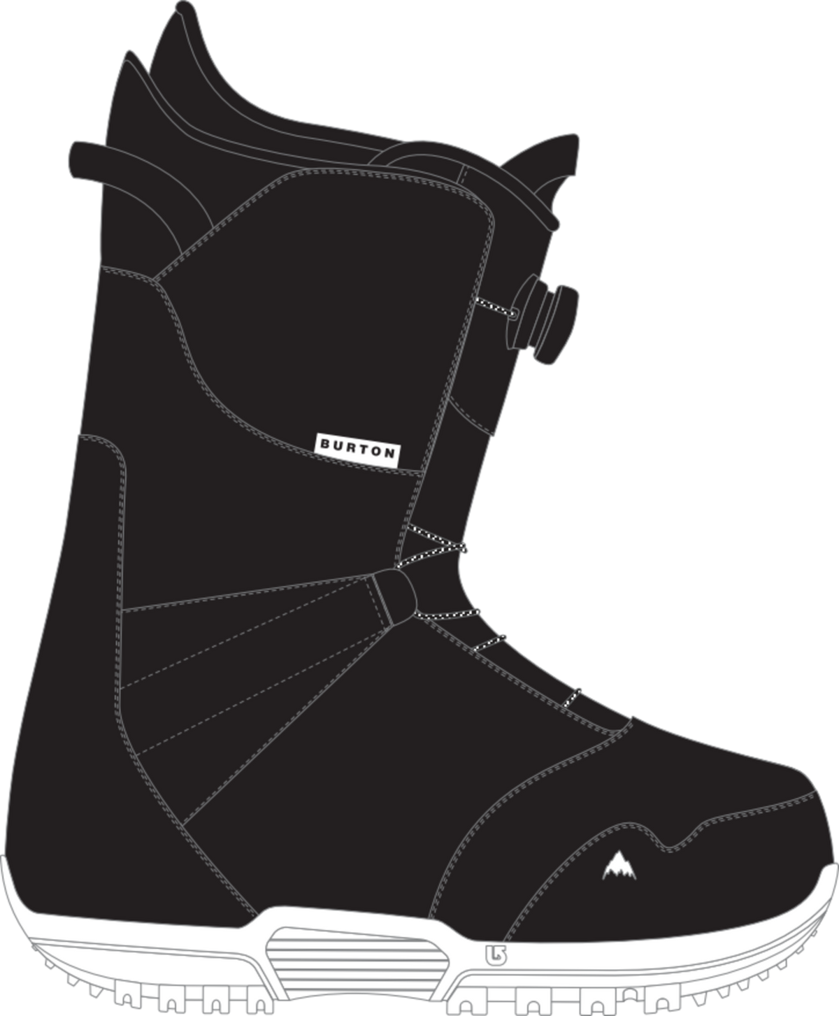 Burton Smalls BOA Snowboard Boots - Kids' - Black