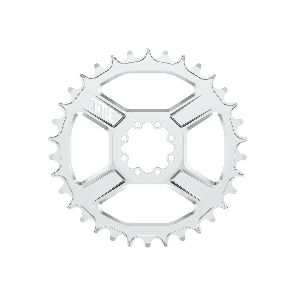 Title MTB CR1 8-Bolt Chainring 34T Chrome SRAM T-Type