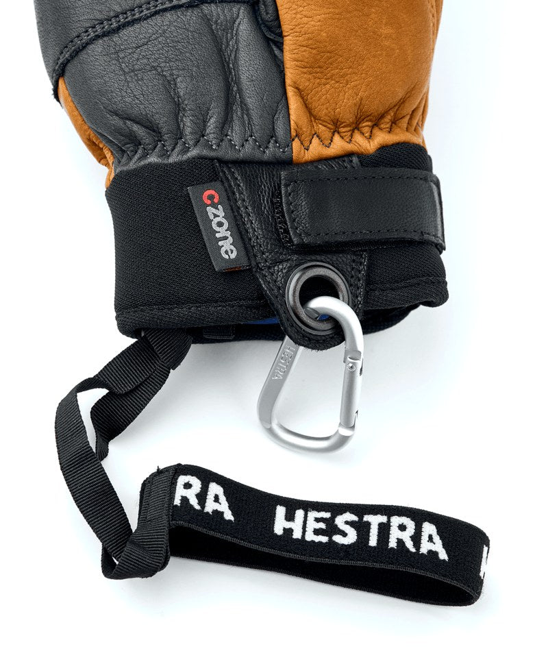 Hestra Freeride CZone 3-Finger Ski Mittens - Grey/Cork