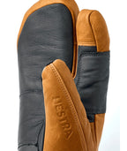 Hestra Freeride CZone 3-Finger Ski Mittens - Grey/Cork
