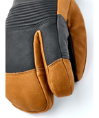 Hestra Freeride CZone 3-Finger Ski Mittens - Grey/Cork