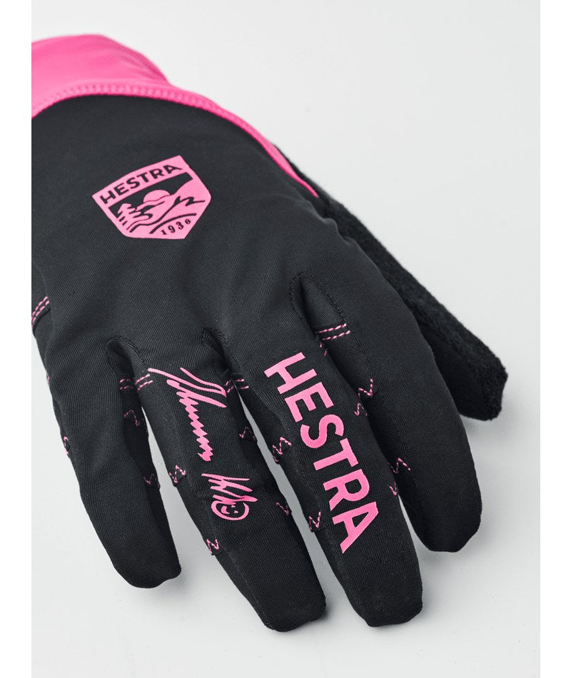 Hestra Ergo Grip Race Cut Bike Gloves - Black/Orchid