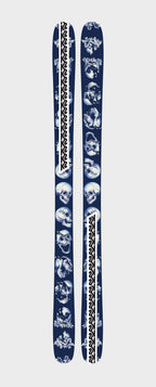 K2 Omen Colby Skis - navy skull base graphic