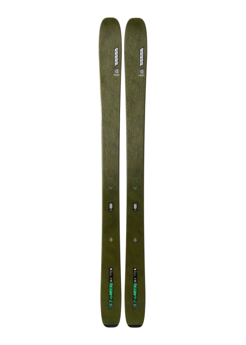 k2 green skis Mindbender 96 2027 178 pivots effortlessly in tight terrain K2 AMP Photon All Terrain