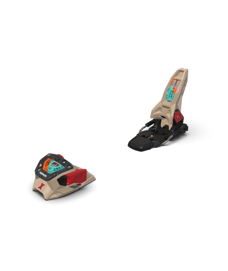 Marker Griffon X 13 Ski Bindings - Beige/Red