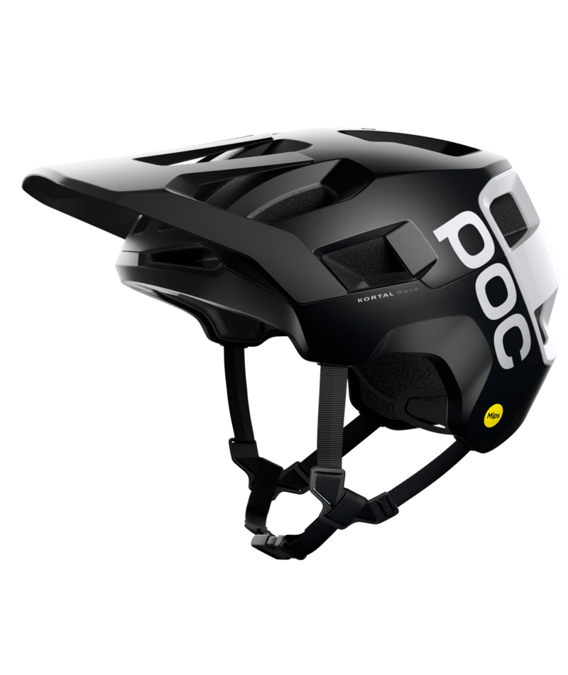 POC Kortal Race MIPS Helmet - Uranium Black Matt/Hydrogen White