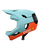 POC Otocon Race MIPS Helmet - Indicolite Blue Matt/Carnelian Orange Matt
