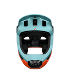 POC Otocon Race MIPS Helmet - Indicolite Blue Matt/Carnelian Orange Matt