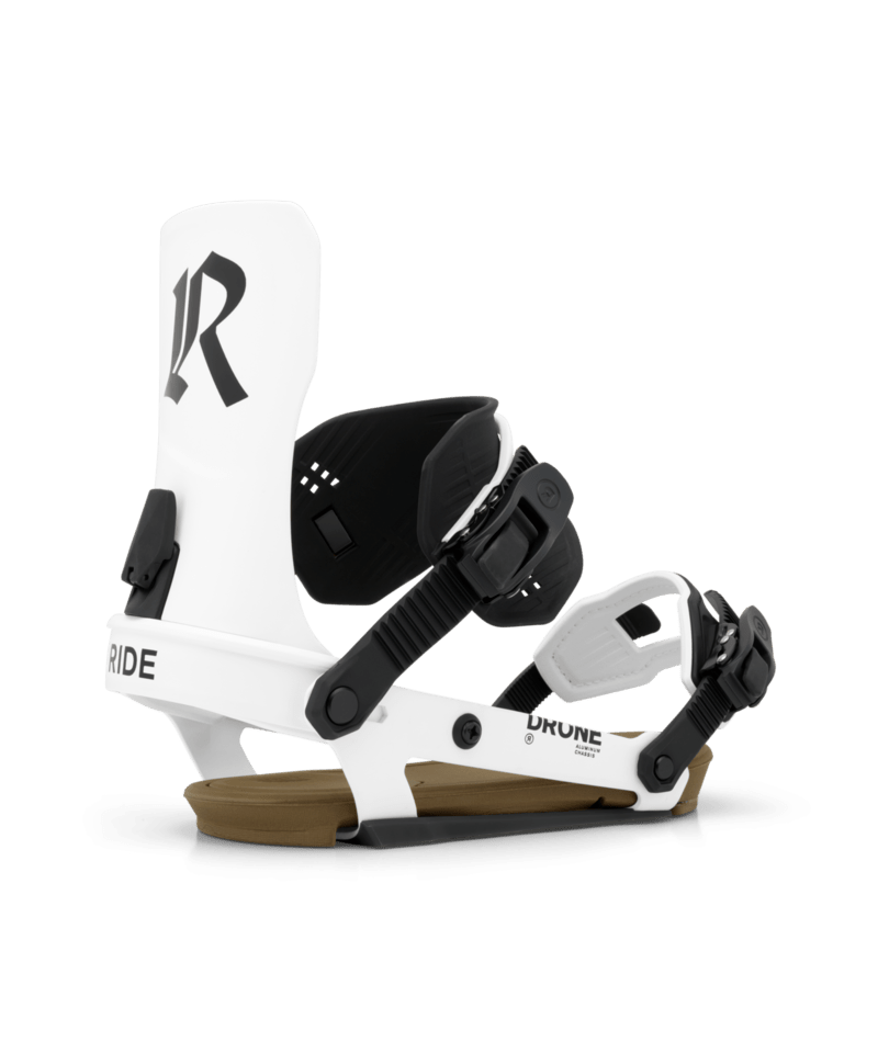 Ride Drone Snowboard Bindings - White