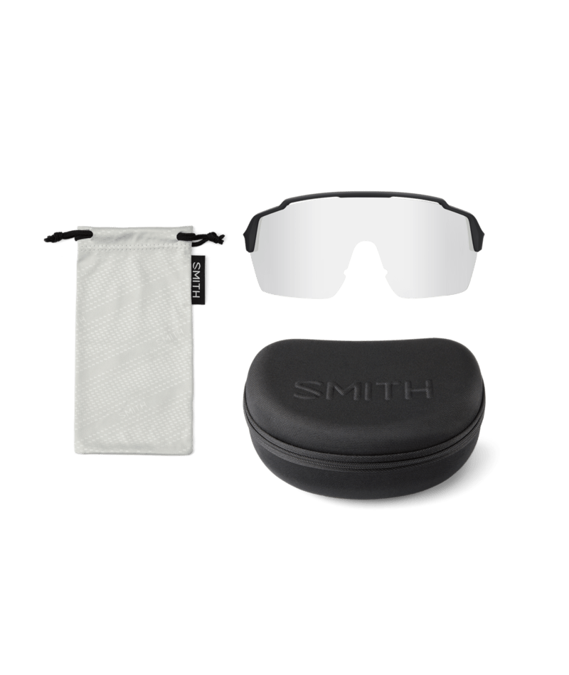 Smith Shift Split MAG - Matte Black / ChromaPop Black, included case and clear lens
