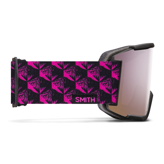 smith squad xl snow goggles Smith Squad XL Goggles Serpentine Lined Up ChromaPop Everyday Violet Mirror