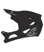Troy Lee Designs Stage 2 Full Face Bike Helmet - Stealth Black