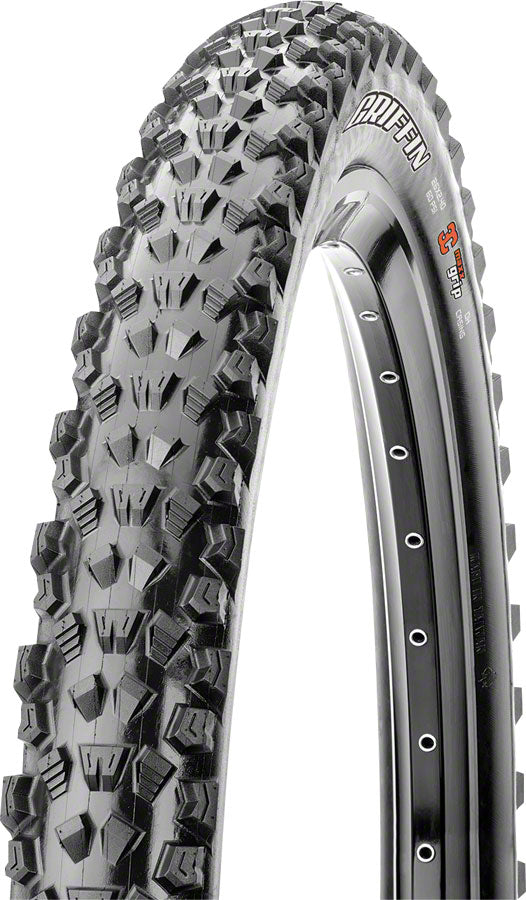 Maxxis Griffin Tire: 26 x 2.40", Wire, 60tpi, Super Tacky 2-Ply, Black